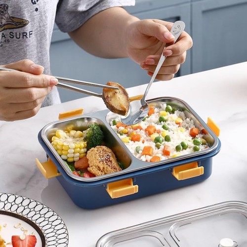 Steel Lunch Box — 3 Compartments thumbnail 2