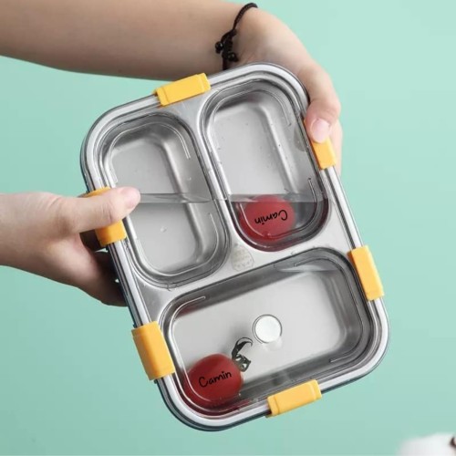 Steel Lunch Box — 3 Compartments thumbnail 4