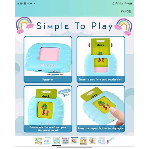 Kids' Talking Flash Cards thumbnail 4